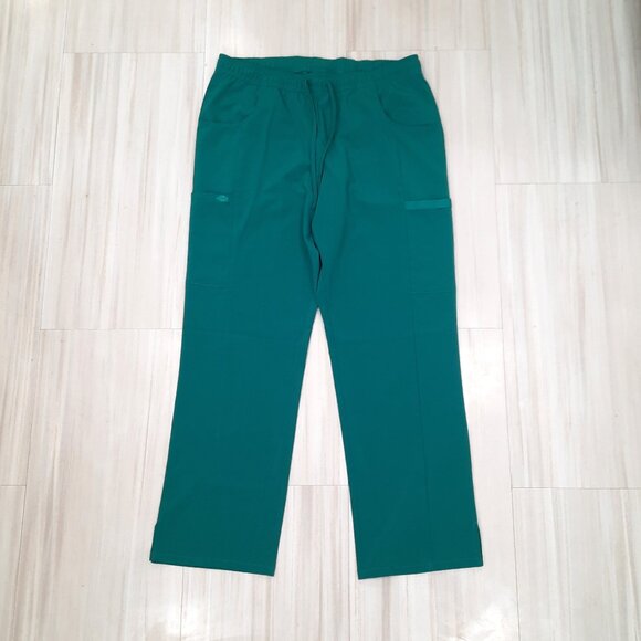Turquoise medical scrub pants - Dickies brand - Picture 4 of 11
